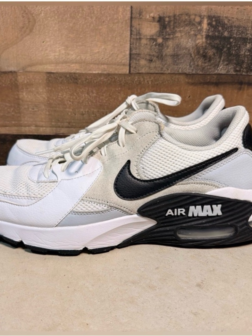 Nike Air Max Men's Black White Sneakers Athletic Shoes Size 12 JV